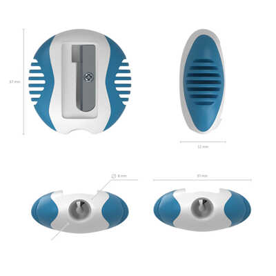 Пластиковая точилка ErichKrause® S-Twist, цвет корпуса ассорти, арт 33613, производитель ErichKrause® (Эрих Краузе), ISBN 404-1-48533-613-6№ 3