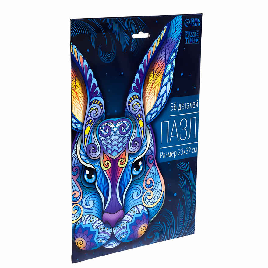 Фигурный пазл в рамке Заяц, арт. 7803562, производитель Puzzle Time, ISBN 290-0-07803-562-2, № 5