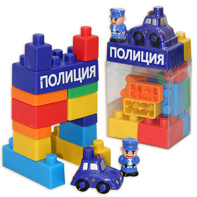 Конструктор мягкий &quot;Профессии&quot;, 15 блоков., производитель Veld Co., ISBN 469-0-40101-096-6№ 1