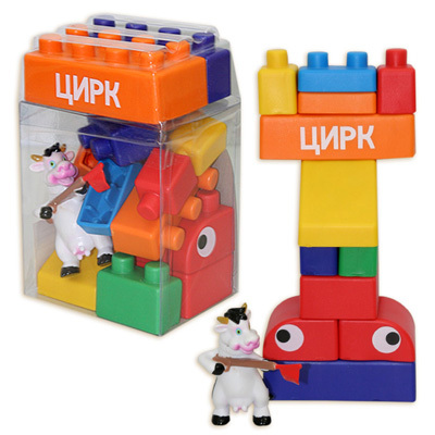Конструктор мягкий &quot;Цирк&quot;, 14 блоков., производитель Veld Co., ISBN 469-0-40101-097-3, № 1