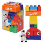Конструктор мягкий &quot;Цирк&quot;, 14 блоков., производитель Veld Co., ISBN 469-0-40101-097-3, № 1