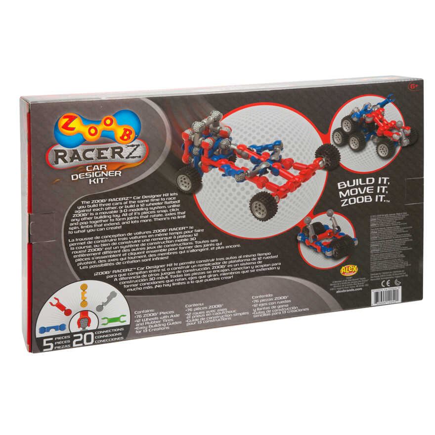 Конструктор ZOOB Racer-Z Car Designer , арт. 12052, производитель ZOOB (Зуб), ISBN 63-5-69412-052-1, № 2