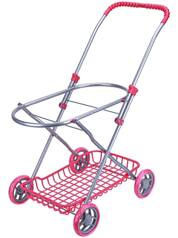 Коляска для кукол со складной люлькой и сумкой, арт. 9325C, производитель Рыжий кот, ISBN 462-0-12977-285-3№ 2