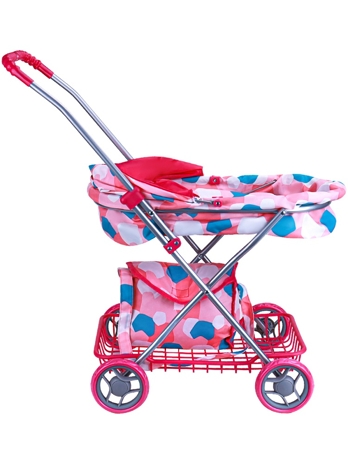 Коляска для кукол со складной люлькой и сумкой, арт. 9325C, производитель Рыжий кот, ISBN 462-0-12977-285-3№ 3