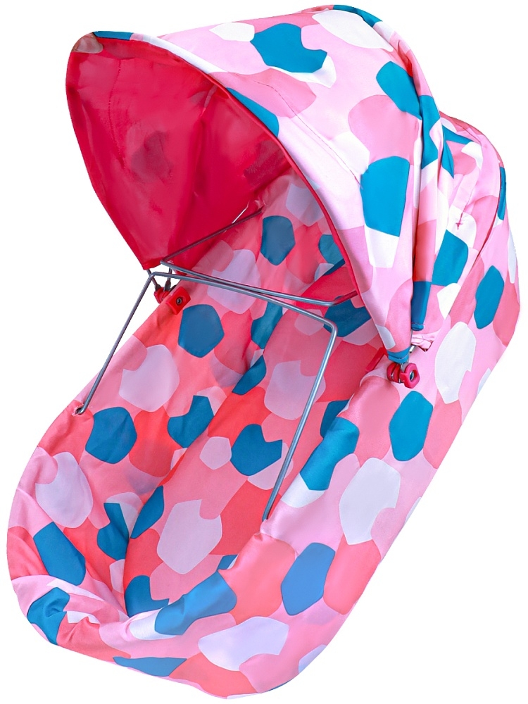 Коляска для кукол со складной люлькой и сумкой, арт. 9325C, производитель Рыжий кот, ISBN 462-0-12977-285-3, № 9