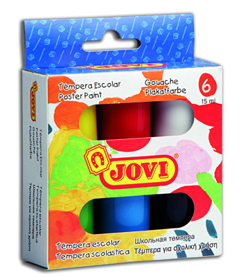 Jovi Гуашь 6 цветов по 15 мл. арт. 520, производитель JOVI (ДЖОВИ), ISBN 841-2-02700-306-3, № 1