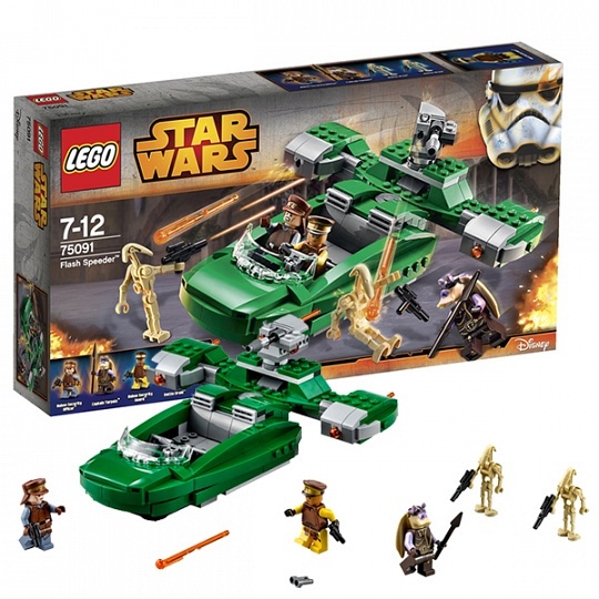 LEGO Star Wars 75091 Флэш-спидер, производитель LEGO (ЛЕГО), ISBN 570-2-01535-214-7, № 1