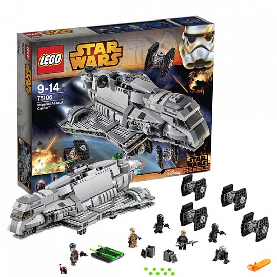 LEGO Star Wars 75106 Имперский десантный корабль, производитель LEGO (ЛЕГО), ISBN 570-2-01536-781-3, № 1