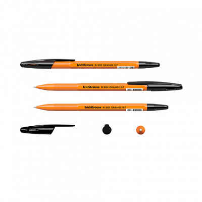 Ручка шариковая R-301 Orange Stick 0.7, цвет чернил черный, арт. 43195, производитель ErichKrause® (Эрих Краузе), ISBN 404-1-48543-195-4 № 3