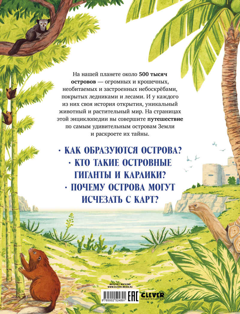 Большая энциклопедия CLEVER. Загадочные острова. Миры посреди океана/Куарелло С., производитель Клевер (Clever) , ISBN 978-5-00252-489-1, № 7