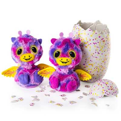 Hatchimals 19110-PINK Хетчималс сюрприз - близнецы интерактивные питомцы, вылупляющиеся из яйца, производитель Spin Master (Спин Мастер), ISBN 77-8-98866-606-7№ 3