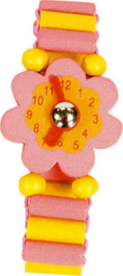 Розовые часы Цветок, производитель BINO (БИНО), ISBN 401-9-35987-119-9№ 1