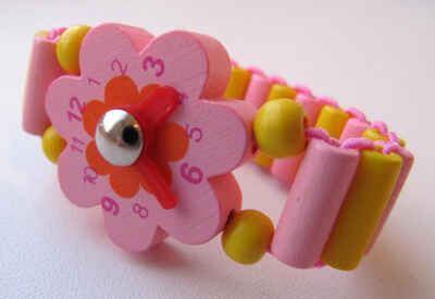 Розовые часы Цветок, производитель BINO (БИНО), ISBN 401-9-35987-119-9№ 2