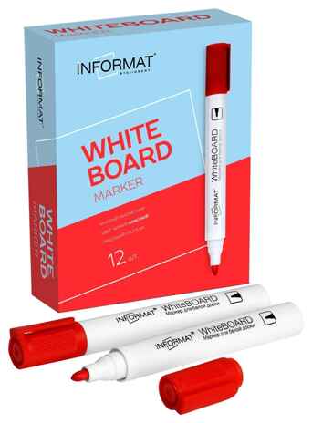 Маркер  для белых досок inФормат Board круглый, 3 мм красный, арт.WRR03R, производитель ФАРМ, ISBN 460-2-72303-623-4№ 1