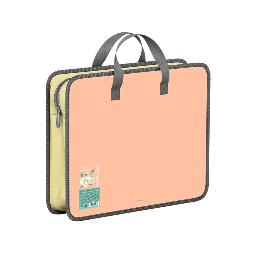 Папка пластиковая для творчества Matt Pastel Bloom (Peach), A4+, персиковый, арт. 61233, производитель ErichKrause® (Эрих Краузе), ISBN 465-0-18461-233-7, № 1