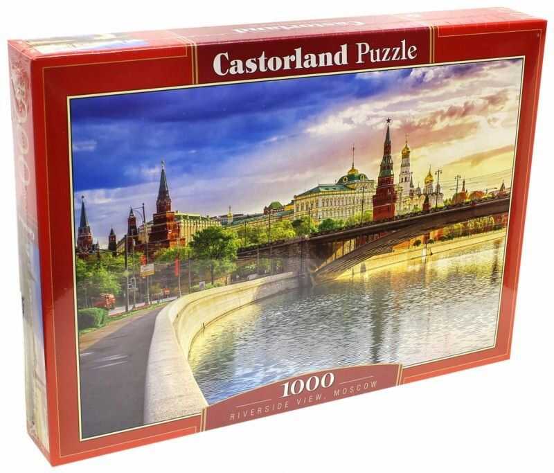 Пазлы Набережная, Москва (Castorland) 1000 элементов, арт. C-103348, производитель Castorland (Касторленд), ISBN 590-4-43810-334-8, № 1
