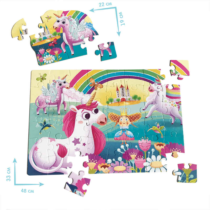 Maxi пазлы в тубусе &quot;Единороги&quot; / &quot;Unicorns&quot;, производитель Я РАСТУ ТОЙЗ, ISBN 590-3-85896-030-2, № 3
