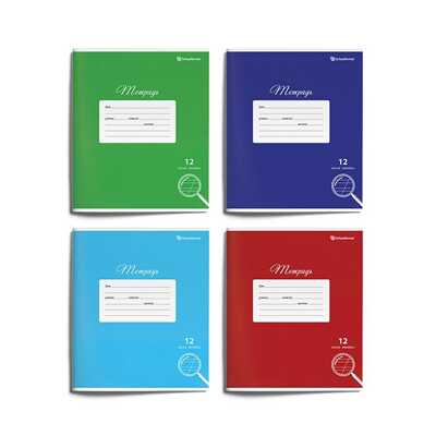 Тетрадь Schoolformat 12 л. кос. лин. ОДНОТОННАЯ ШКОЛЬНАЯ офсетная обложка, арт. ТШКЛО12-Ш, производитель ФАРМ, ISBN 460-2-72314-204-1№ 1