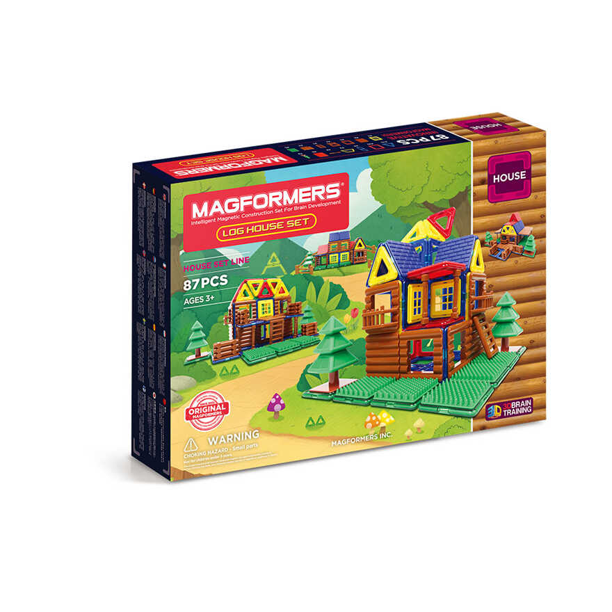 Магнитный конструктор Magformers Log House Set, арт. 705004, производитель Magformers (Магформерс), ISBN 880-9-46553-276-5, № 1