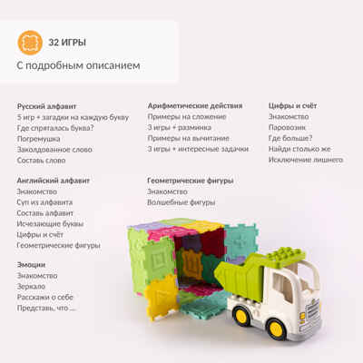 Модульный коврик ОРТОДОН набор Умные кубики, арт. 4603312282056, производитель Ортодон, ISBN 460-3-31228-205-6№ 4
