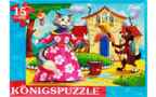 Konigspuzzle. Пазл-рамка 15 элементов. Кошкин дом, арт. Пк15-9977, производитель Konigspuzzle (Кёнигспазл), ISBN 466-5-30319-977-4, № 1