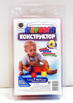 Фантазер мягкий модульный конструктор 7 деталей (123081), производитель Фантазёр, ISBN 460-0-79700-064-9, № 1