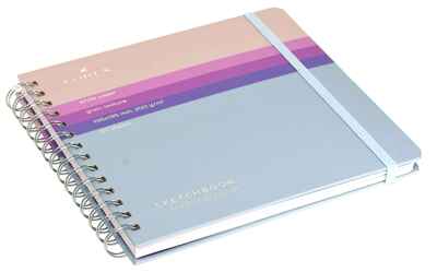 Скетчбук  Curly aquarelle gradient touch, арт. LXSBCA195-GT, производитель ФАРМ, ISBN 460-2-72315-363-4№ 3