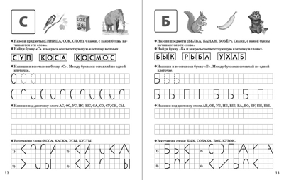 Печатаем буквы, слоги, слова. Прописи для дошкольников. — УМК «Обучение чтению дошкольников», производитель Школьная Пресса , ISBN 978-5-00013-128-2№ 2