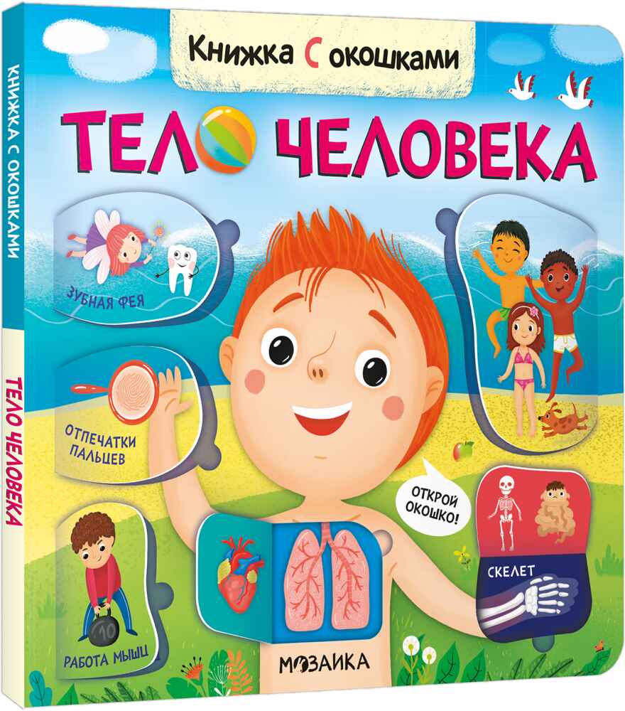 Тело человека (Книжки с окошками), производитель МОЗАИКА kids , ISBN 978-5-43152-332-8, № 1