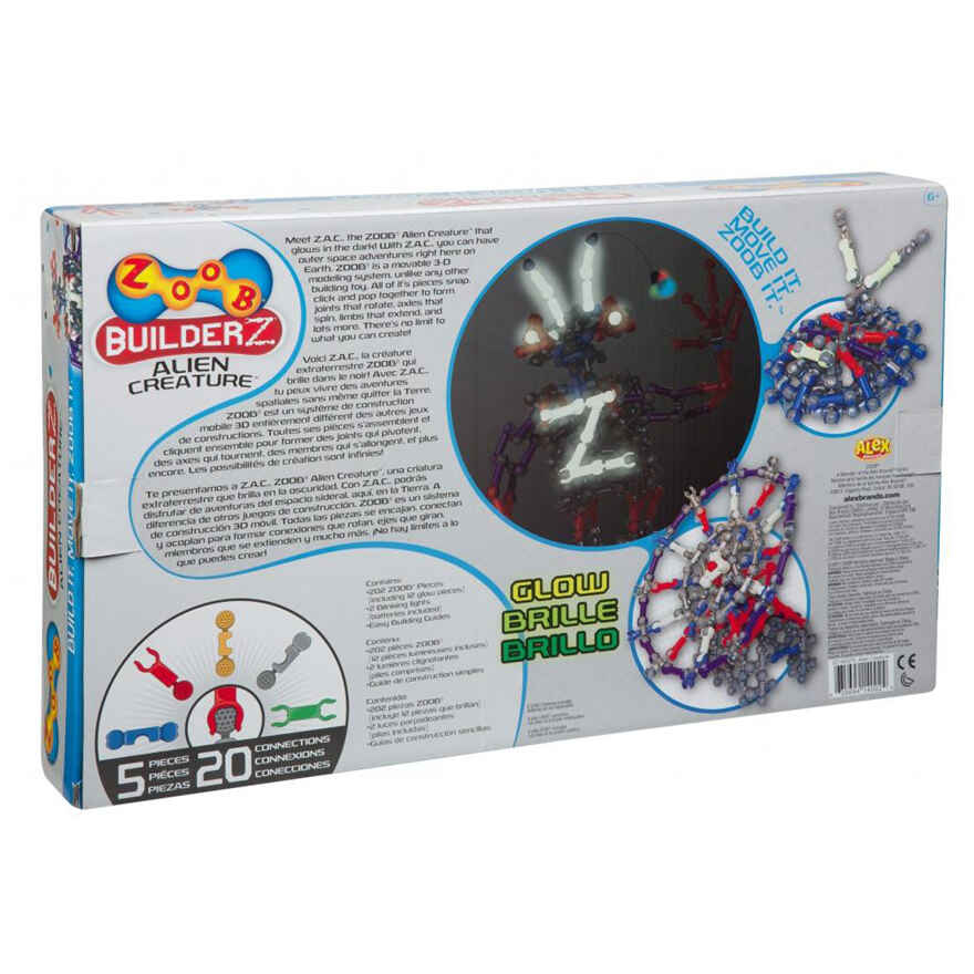 Конструктор ZOOB  Builder-Z GLOW Alien Creature , арт. 14002, производитель ZOOB (Зуб), ISBN 63-5-69414-002-4, № 2